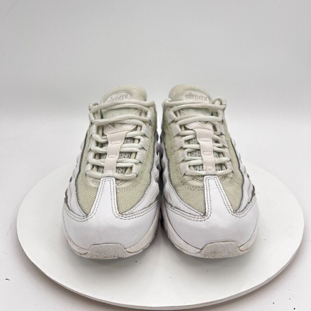 Nike Air Max 95 Recraft Youth Size 5.5Y Women 7 CJ3906-100 Triple White Shoes - Picture 2 of 14